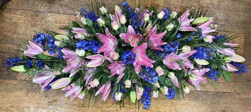 Mixed Flower Coffin Spray