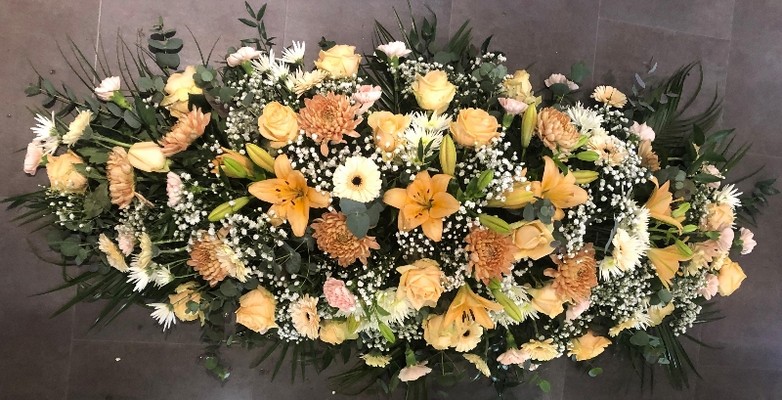 Mixed Flower Coffin Spray