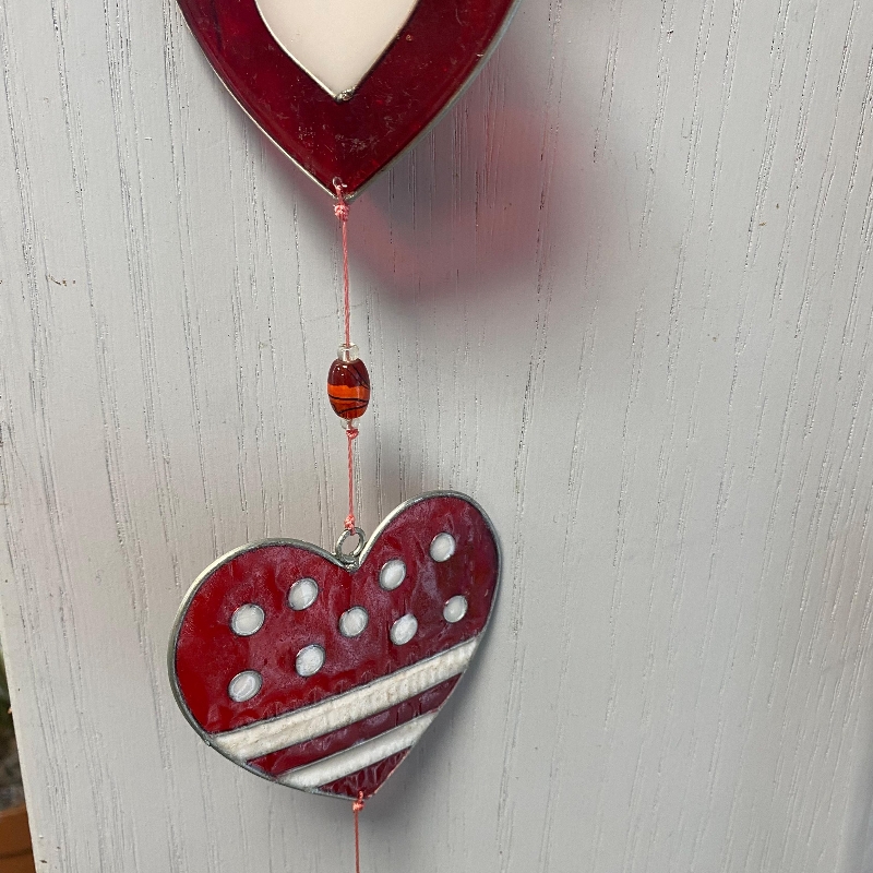 String of Hearts Sun Catcher