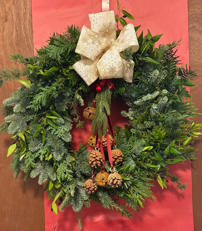 Natural Mixed Christmas Door Wreath