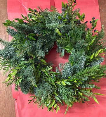 Natural Mixed Christmas Door Wreath