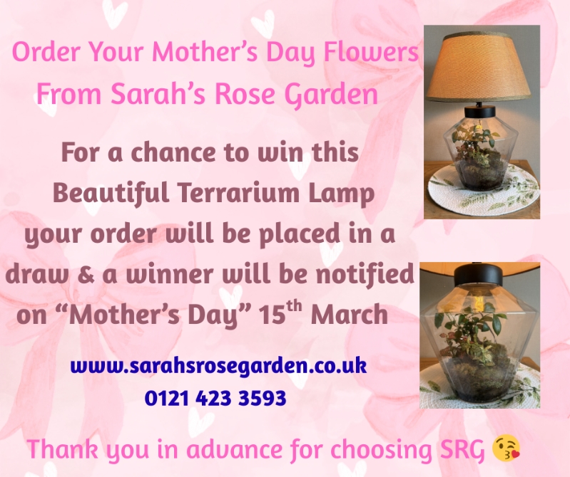 WIN ME..... Order your Mother's Day Flowers from SRG For your chance to WIN