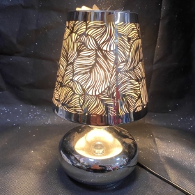 Electric wax melt carousel burner leaf design