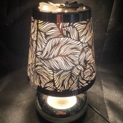 Electric wax melt carousel burner leaf design