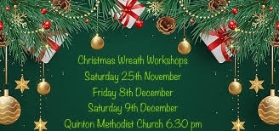 Christmas door wreath workshop 2023