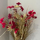 Standing Red & gold Christmas Bouquet (Artificial)