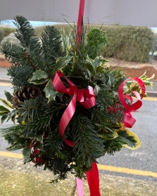Festive Hanging Foliage Sphere