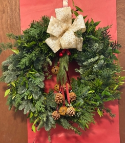 Natural Mixed Christmas Door Wreath