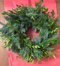 Natural Mixed Christmas Door Wreath